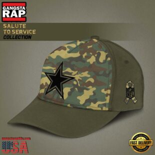 NFL Dallas Cowboys Arctic Camo 2024 Salute to Service Baseball Cap