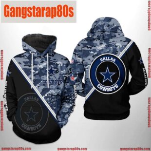 NFL Dallas Cowboys Camo Team 3D Printed Hoodie Shirt