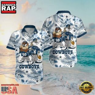 NFL Dallas Cowboys Cartoon Stars Summer Hawaiian Shirt