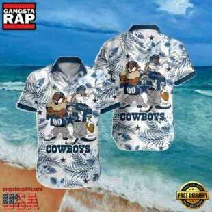 NFL Dallas Cowboys Cartoon Stars Summer Hawaiian Shirt