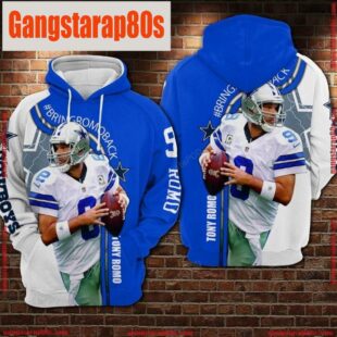 NFL Dallas Cowboys Football Tony Romo 3D Hoodie Shirt