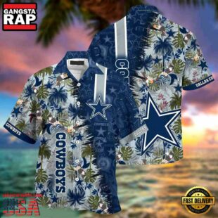 NFL Dallas Cowboys Summer Beach Hawaiian Button Up Shirt