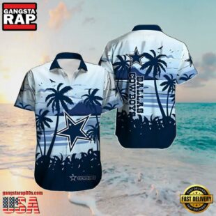 NFL Dallas Cowboys Summer Hawaiian Shirt Horizon Palms