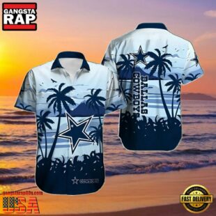 NFL Dallas Cowboys Summer Hawaiian Shirt Horizon Palms