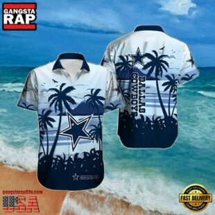 NFL Dallas Cowboys Summer Hawaiian Shirt Horizon Palms