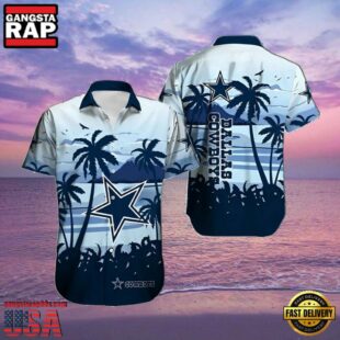 NFL Dallas Cowboys Summer Hawaiian Shirt Horizon Palms