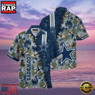 NFL Dallas Cowboys Summer Hawaiian Shirt Tropical Paradise Design