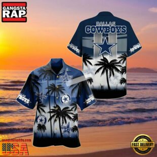 NFL Dallas Cowboys Summer Hawaiian Shirt Womens Coconut Tree