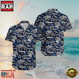 NFL Dallas Cowboys Summer Hawaiian Shirts With Logo Frenzy