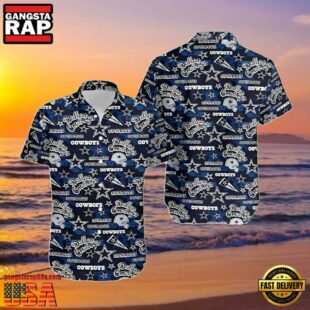 NFL Dallas Cowboys Summer Hawaiian Shirts With Logo Frenzy