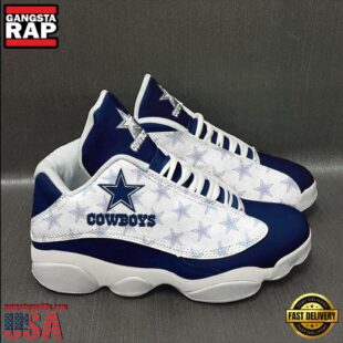 NFL Dallas Cowboys Team Air Jordan 13 Sneaker Shoes - Gift For Fans