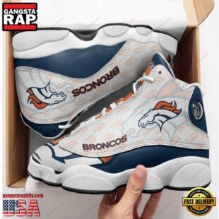 NFL Denver Broncos Air Jordan 13 Sneaker Shoes - Gift For Fans