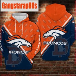 NFL Denver Broncos Football Big Logo 3D Hoodie Shirt