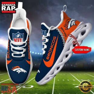 NFL Denver Broncos Football Team Design Max Soul Shoes, Football New Sneaker Shoes