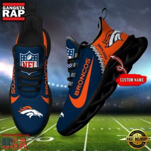 NFL Denver Broncos Football Team Design Max Soul Shoes, Football New Sneaker Shoes