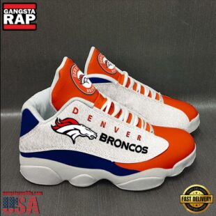 NFL Denver Broncos Logo Team Air Jordan 13 Sneaker Shoes - Gift For Fans