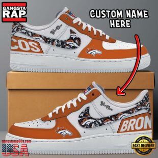 NFL Denver Broncos Logo Team Design Custom Air Force 1 Shoes