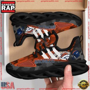 NFL Denver Broncos Military Camouflage M Soul Shoes