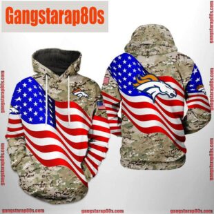 NFL Denver Broncos US Flag Camo Veteran Team 3D Printed Hoodie Shirt