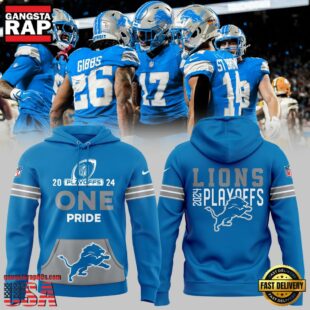 NFL Detroit Lions 2024 NFL Playoffs One Pride Limited Edition Hooodie