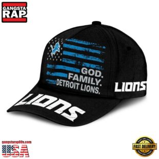 NFL Detroit Lions American Flag Classic Cap