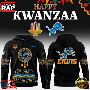 NFL Detroit Lions Happy Kwanzaa Limited Edition Hoodie