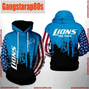 NFL Detroit Lions Team US 3D Printed Hoodie Shirt