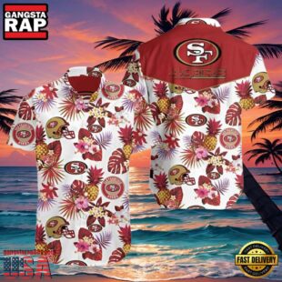 NFL Francisco 49ers Hawaiian Shirt Pineapple And Floral Motifs