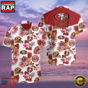 NFL Francisco 49ers Hawaiian Shirt Pineapple And Floral Motifs