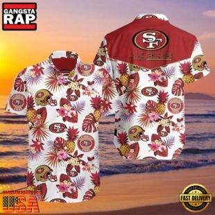 NFL Francisco 49ers Hawaiian Shirt Pineapple And Floral Motifs