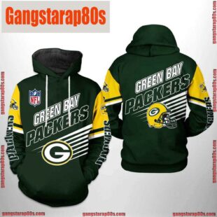 NFL Green Bay Packers 2 Team 3D Printed Hoodie Shirt