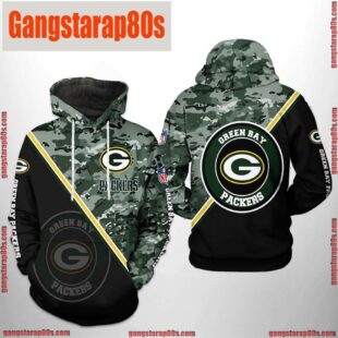 NFL Green Bay Packers Camo Team 3D Printed Hoodie Shirt