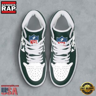 NFL Green Bay Packers Grunge Style Custom Air Jordan 1 Shoes