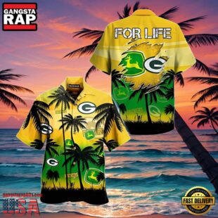 NFL Green Bay Packers John Deere Hawaiian Shirt For Fans