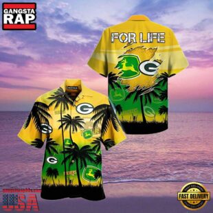 NFL Green Bay Packers John Deere Hawaiian Shirt For Fans