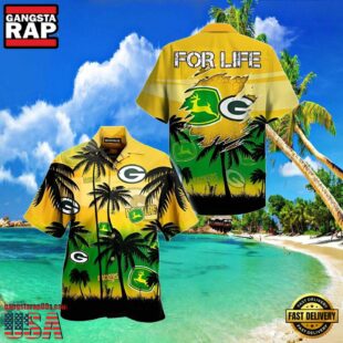 NFL Green Bay Packers John Deere Hawaiian Shirt For Fans