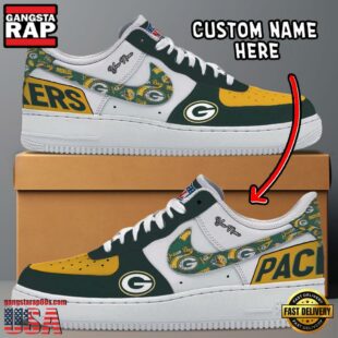 NFL Green Bay Packers Logo Team Design Custom Air Force 1 Shoes