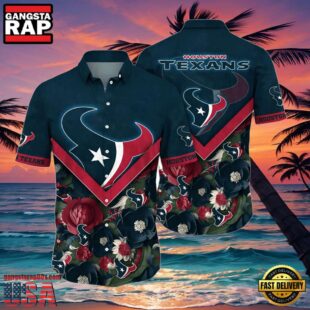 NFL Houston Texans Hawaiian Shirt Floral Aloha