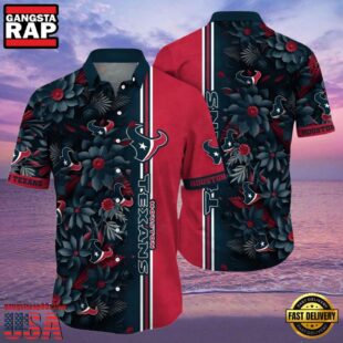 NFL Houston Texans Hawaiian Shirt Floral