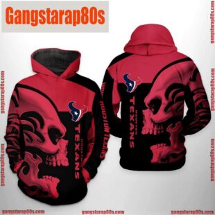 NFL Houston Texans Skull 3D Printed Hoodie Shirt