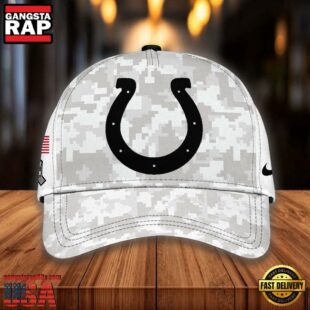 NFL Indianapolis Colts Camo 2024 Salute to Service Baseball Cap