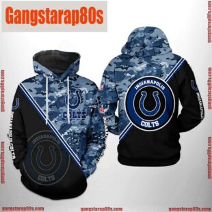 NFL Indianapolis Colts Camo Team 3D Printed Hoodie Shirt