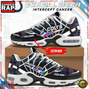 NFL Indianapolis Colts Crucial Catch Intercept Cancer Air Max Plus Shoes Sneaker