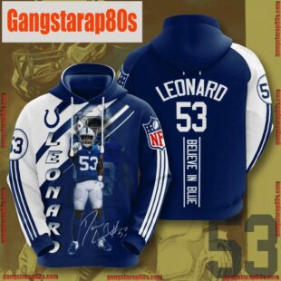 NFL Indianapolis Colts Darius Leonard 3D Printed Hoodie Shirt