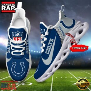 NFL Indianapolis Colts Football Team Design Max Soul Shoes, Football New Sneaker Shoes