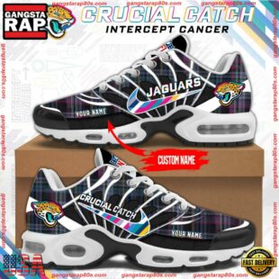 NFL Jacksonville Jaguars Crucial Catch Intercept Cancer Air Max Plus Shoes Sneaker