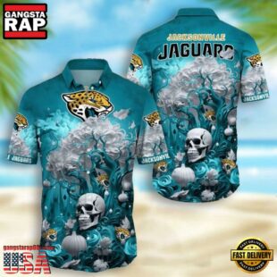 NFL Jacksonville Jaguars Skull Pumpkin Halloween Hawaiian Shirt