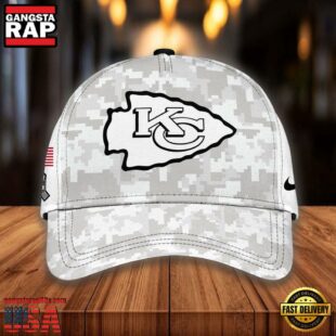 NFL Kansas City Chiefs Camo 2024 Salute to Service Baseball Cap