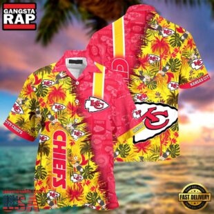 NFL Kansas City Chiefs Summer Button Up New Design Hawaiian Shirt