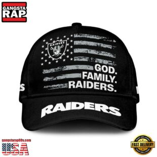 NFL Las Vegas Raiders American Flag Classic Cap